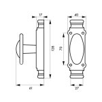 Bo�tier de cr�mone en fonte et accessoires - thirard
