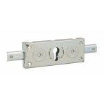Bo�tier de serrure en applique � cylindre pour rideau m�tallique, 2 pts lat�raux, axe 80mm, 160x60mm, ...