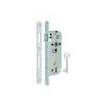 Thirard - boitier de serrure encastrable � cl� pour porte de chambre, axe 50mm, entraxe 90mm, bouts ronds, ...