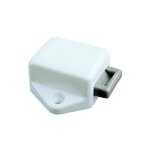 Boitier seul blanc de serrure à poussoir petit modèle Boitier seul blanc de serrure à poussoir petit modèle