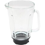 Bol blender en verre avec embase noir
