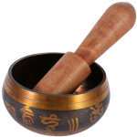 Bol tib�tain chantant en cuivre martel� 8cm pour m�ditation et yoga