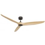 Bolt, ventilateur d�stratificateur d'air, moteur gris basalte pales bois clair 166 cm, 100 % efficace ...