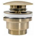 [jamais utilis] bonde de lavabo universelle clic - clac gold mat bonde pop - up pour lavabos et meubles ...