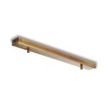 Bonetti illumina - rail rosace multicbles rectangulaire en fer bronz 2 trous l. 50 x 5 bl291 - bin2 ...
