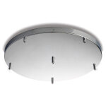 Bonetti illumina - rosace rosace multic�bles en fer chrom� diam�tre 50 avec 6 trous h. 3 d. 50 bl290 ...