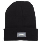 Bonnet avec lampe led - noir