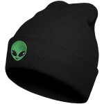 Bonnet tricot� avec broderie, chaud et extensible pour l'hiver, homme et femme, avec revers