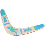 Boomerang en bois classique en forme de v pour jeux de plein air et sports