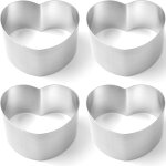 Bordure confiserie pour pte  gteau coeur - set de 4 pcs. hendi 512456