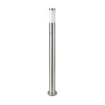 Borne de jardin acier inoxydable avec d�tecteur 110cm pour ampoule e27 ip44 - gris silumen