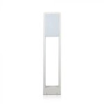 Borne de jardin design blanche 10w led samsung ip65 - blanc chaud silumen
