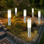 Lampadaire led e27 lampadaire de jardin avec d�tecteur de mouvement, r�sistant aux intemp�ries ip44, ...