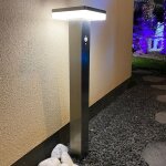 Borne led solaire sun?1000 - d�tecteur de mouvements - 3 modes d'�clairages 150 � 1000 lumens