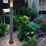 Borne lumineuse à détecteur de mouvement à led pour l'extérieur des lampes de jardin anthracite ip44, ... Borne lumineuse à détecteur de mouvement à led pour l'extérieur des lampes de jardin anthracite ip44, ...