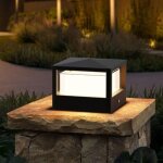 Borne lumineuse d'ext�rieur, lampe de jardin led 12 w, lampadaire d'ext�rieur en aluminium ip65, couleur ...