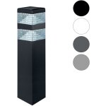 Lumihome - borne pyramide inox 32 led smd 9w 40cm  blanc - neutre - 4000k - anthracite