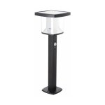 Borne solaire 50cm ip44 600 lumens - d�tecteur de mouvements - 3 modes de fonctionnement - noir - so1811n ...