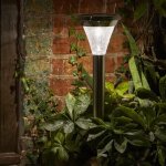 Borne solaire clairante inox et verre bul magnum 100 lumens