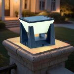 Borne solaire ext�rieur - �clairage de portail, jardin et pilier - lampadaire solaire �tanche ip65 - ...