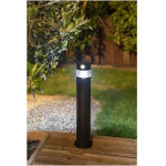 Borne solaire - galix - g4585c - forte clarte - inox avec d�tecteur - h50 cm - 150 lumens