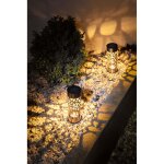 Borne solaire inox galix g4445 - a poser ou a planter - h28cm - blanc chaud Borne solaire inox galix g4445 - a poser ou a planter - h28cm - blanc chaud