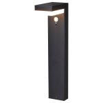 Lumihome - borne solaire led v�nus � d�tecteur � blanc - neutre - 4000k - noir