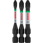 3x embout pro pozidriv impact (125 x 50 mm, professional accessoire visseuse, visseuse) 2608521u57 - ...
