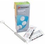 Lot de 4 pastilles détartrantes avec brosse de nettoyage Lot de 4 pastilles détartrantes avec brosse de nettoyage
