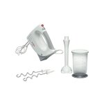 Bosch - batteur fouet electrique et mixeur plongeant mfq3540 - 450w - 5 vitesses - 2 fouets - 2 crochets ...