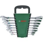 Bosch - cl mixte  cliquet (couple lev, 72 dents, acier au chrome - vanadium, rsistant  la rouille, ...
