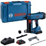 Bosch - cloueur sans - fil gnb 18v - 40 avec 2 batteries 18v 4. 0ah - chargeur - l - boxx - 06019l7005 ...