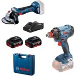 Bosch - ensemble d'outils 0615990n1u (gdx 180 - li + gws 180 - li) 18v 2x4 0 ah accu.