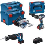 Bosch - ensemble d'outils 18v gsb / gks / gsa avec 2 batteries 18v 5. 5ah et 1 18v 4. 0ah - chargeur ...