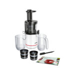 Extracteur de jus bosch mesm500w vitaextract - blanc / chrome - 150 w - 1 vitesse + reverse - syst. de ...