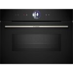 Bosch - four combin micro - ondes encastrable ser8 - cmg7761b1 - noir - 45 l - 20 modes de cuisson