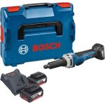 Bosch ggs 18v - 23 plc professional meuleuse droite sans fil 18 v brushless + 2x batterie 5, 0 ah + chargeur ... Bosch ggs 18v - 23 plc professional meuleuse droite sans fil 18 v brushless + 2x batterie 5, 0 ah + chargeur ...