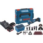 Bosch gop 18v - 34 professional cutter multifonctions sans fil 18 v starlock plus + 2x batterie 5, 0 ...