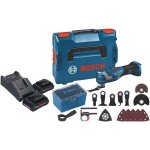 Bosch gop 18v - 34 professional cutter multifonctions sans fil 18 v starlock plus + 2x batterie procore ...