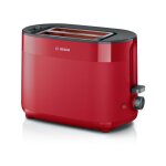 Bosch - grille pain - toaster electrique tat2m124 mymoment - rouge - 2 tranches - centrage automatique ...