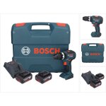 Bosch gsb 18v - 55 professional perceuse - visseuse  percussion sans fil 18 v 55 nm brushless + 2x batterie ...