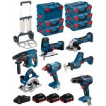 Bosch - kit 18v bk701 (gst18v - lis + gks18v - li + gbh18v - 21 + gws18 - 125v - li + gsr18v - 55 + gsa18v ...