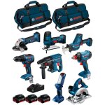 Bosch - kit 18v bk801bag (gdx 18v - 180 + gsr 18v - 55 + gbh 18v - 21 + gks 18v - li + gst 18v - lis ...