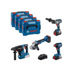 Bosch - kit 4 outils gsr / gdx / gws / gbh + 1 batterie 4. 0ah + 2 batterie 5. 5 ah - 0615990n32 Bosch - kit 4 outils gsr / gdx / gws / gbh + 1 batterie 4. 0ah + 2 batterie 5. 5 ah - 0615990n32