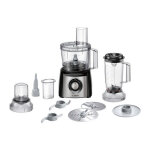 Bosch - mcm3501m multi talent robot multifonctions - noir / inox