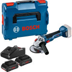 Bosch ? meuleuse d'angle 18v avec 2 batteries procore 4ah ? moteur sans charbon ? disque 125 mm ? vitesse ...