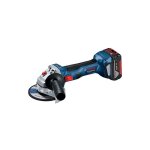 Bosch - meuleuse d'angle sans fil 18v gws 18v - 7 avec 2x batteries 4, 0 ah et chargeur