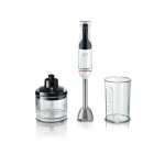 Bosch - mixeur electrique plongeant msm4w220 ergomaster - moteur 600w - 4 lames quattroblade - levier ...