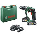 Bosch outillage - perceuse  percussion sans fil 18v, 2 batteries li - ion 2, 5 ah, chargeur 06039b0301 ...