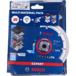 Pack de 2 disques 115 mm meule diamant m�tal expert + roue multi carbure bosch 061599761l